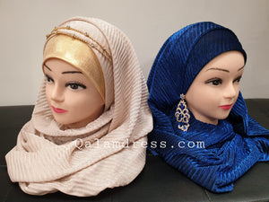 Hijab brillant evenement fete tendance hijab mode modeste pour femmes musulmanes