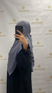 khimar court soie de médine jilbeb court abaya hijeb hijab tunique jilbeb mode modeste fashion qalam dress boutique musulmane femme voilées hijab france robe abaya blanche
