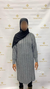 Robe Pull Maria abaya hijeb hijab tunique jilbeb mode modeste fashion qalam dress boutique musulmane femme voilées hijab france robe abaya blanche