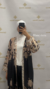 Sous pull avec bonnet integrer sous hijab noir viscose abaya hijeb hijab tunique jilbeb mode modeste fashion qalam dress boutique musulmane femme voilées hijab france robe abaya blanche