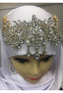 bijoux de front doré mariage abaya hijab tunique jilbeb mode modeste fashion boutique musulmane