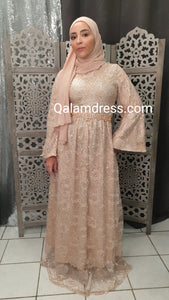robe dentelle femmes musulmanes fashion mastour  bohème 