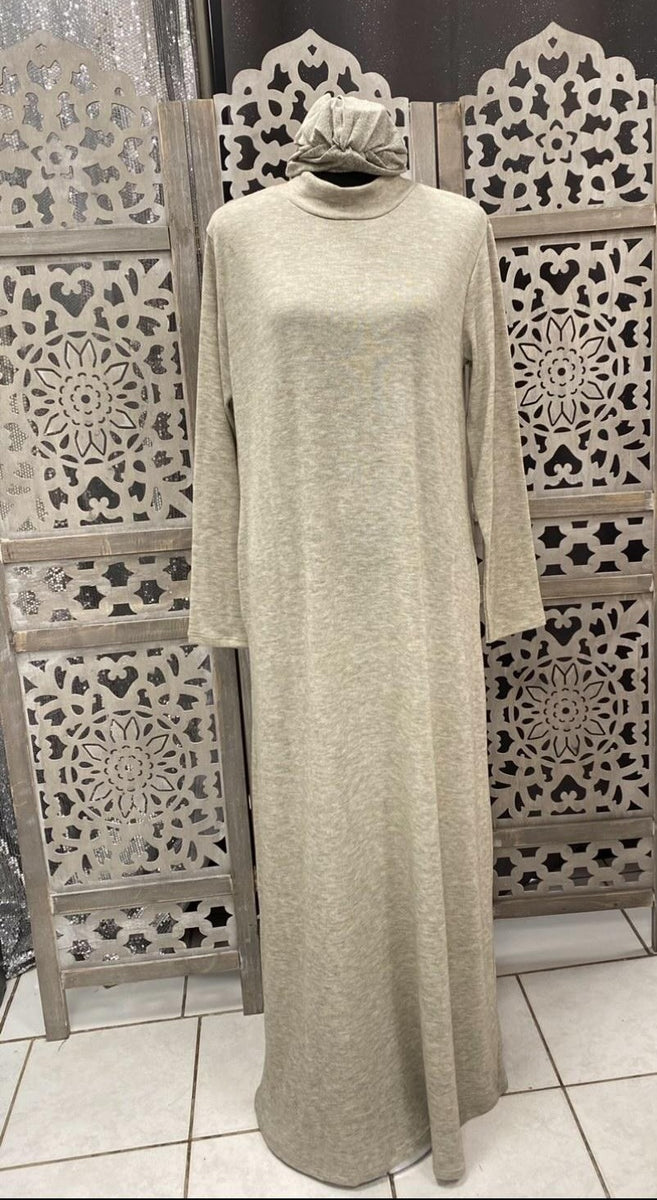 Longue Robe Tendance Robe Pull Robe Pull Longue Avoine À Doublure