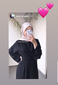 robe wrap abaya à nouer hijab abaya hijab tunique jilbeb mode modeste fashion boutique musulmane femmes voilées 