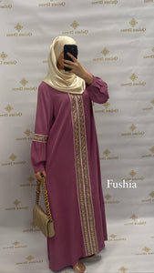 Abaya Maiya aid vibes abaya hijeb hijab tunique jilbeb mode modeste fashion qalam dress boutique musulmane femme voilées hijab france robe abaya blanche