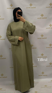 Abaya Alyah longue longue manches large mastour mastoura hijab ramadan abaya hijeb hijab tunique jilbeb mode modeste fashion qalam dress boutique musulmane femme voilées hijab france robe abaya blanche