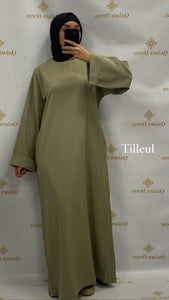 Abaya Alyah longue longue manches large mastour mastoura hijab ramadan abaya hijeb hijab tunique jilbeb mode modeste fashion qalam dress boutique musulmane femme voilées hijab france robe abaya blanche