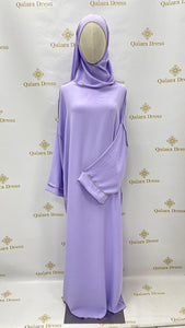 Abaya bande blanche lin avec poches mode modste hijab mariage abaya hijeb hijab tunique jilbeb mode modeste fashion qalam dress boutique musulmane femme voilées hijab france robe abaya blanche