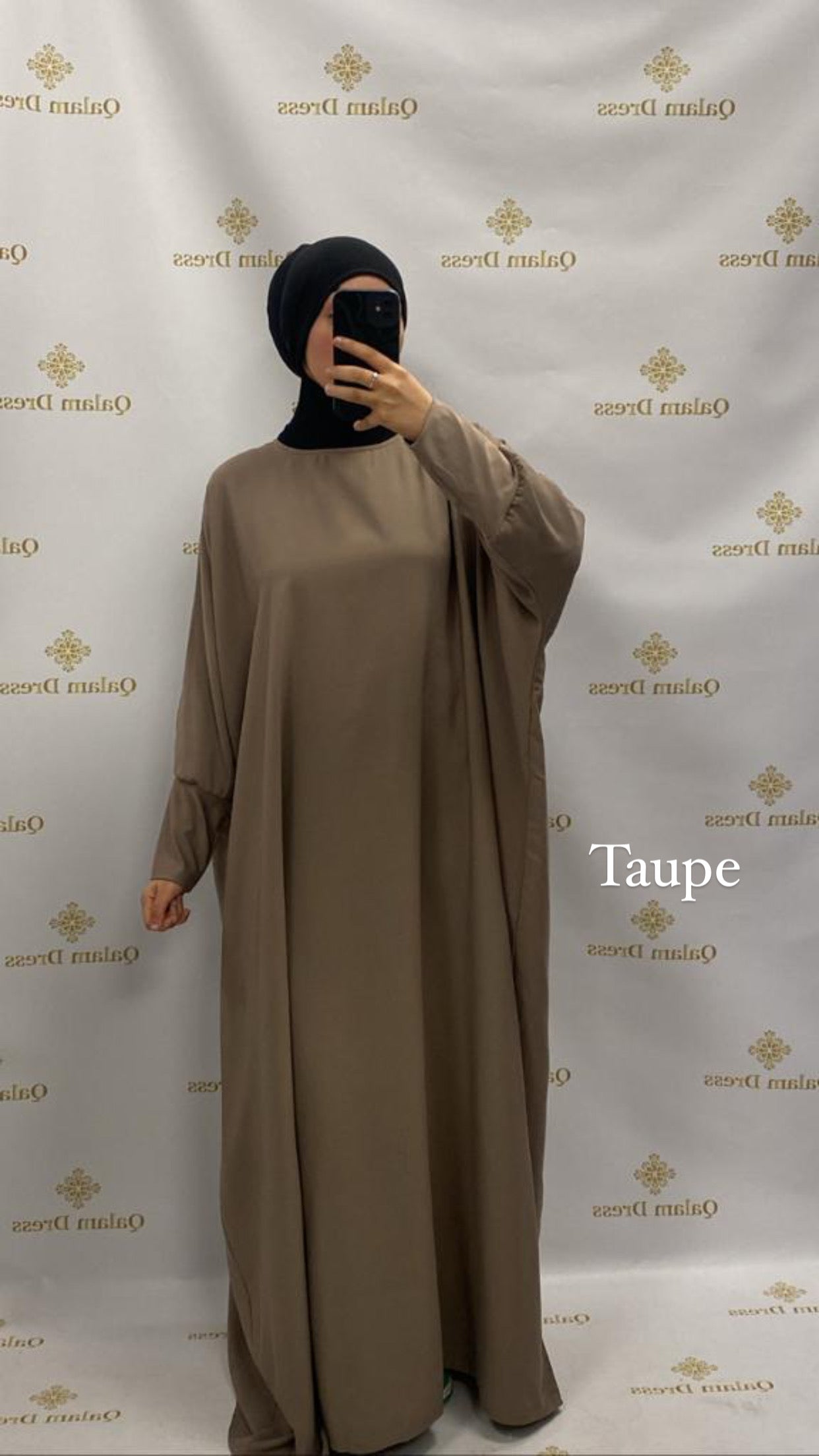 Abaya manche large clearance