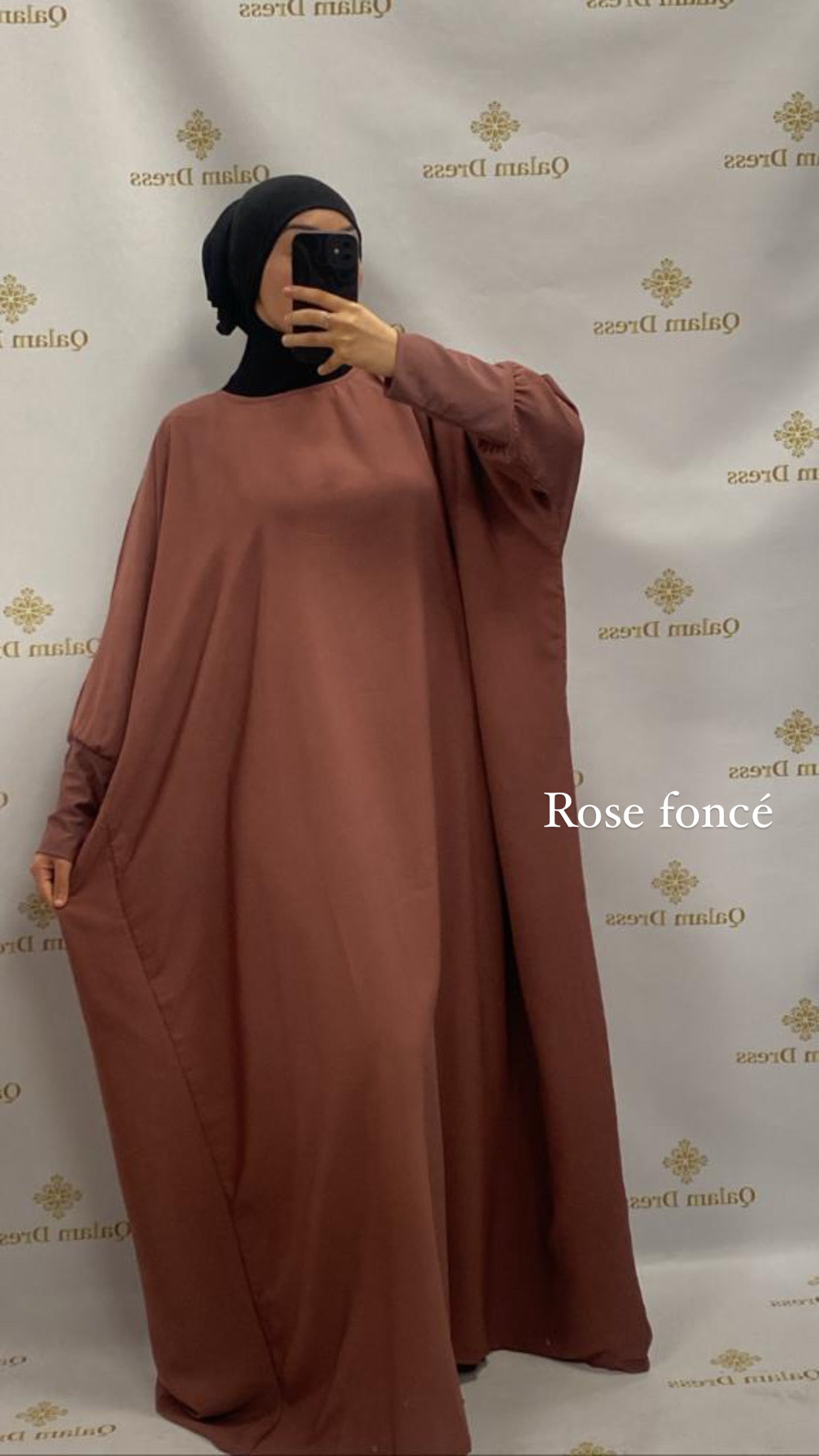 Abaya manche large clearance
