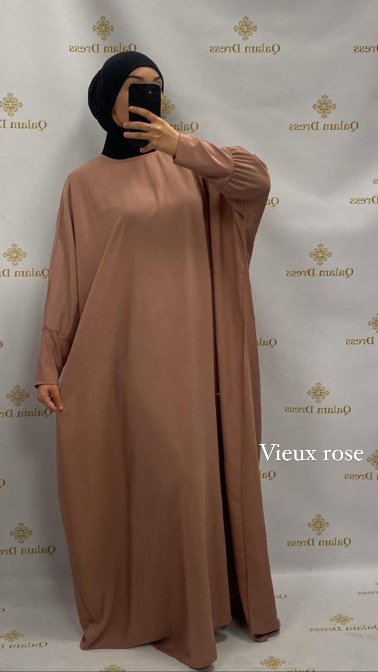 Ensemble femme tunique ample et pantalon (Vetement Modest Fashion) -  Couleur Rose - Prêt à porter et accessoires sur