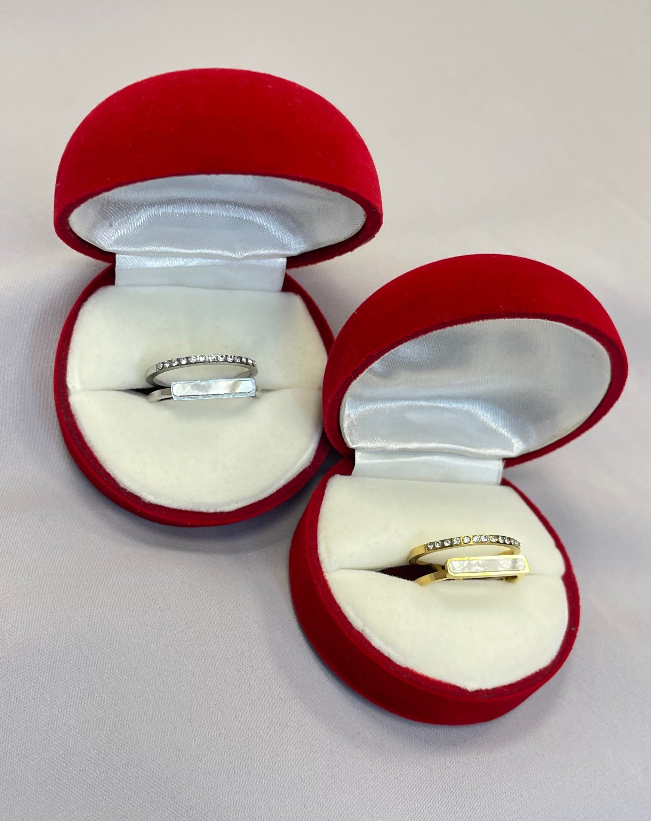 Bague Hanae evenement bijoux accessoires ajustable 2rangs argentee doree 