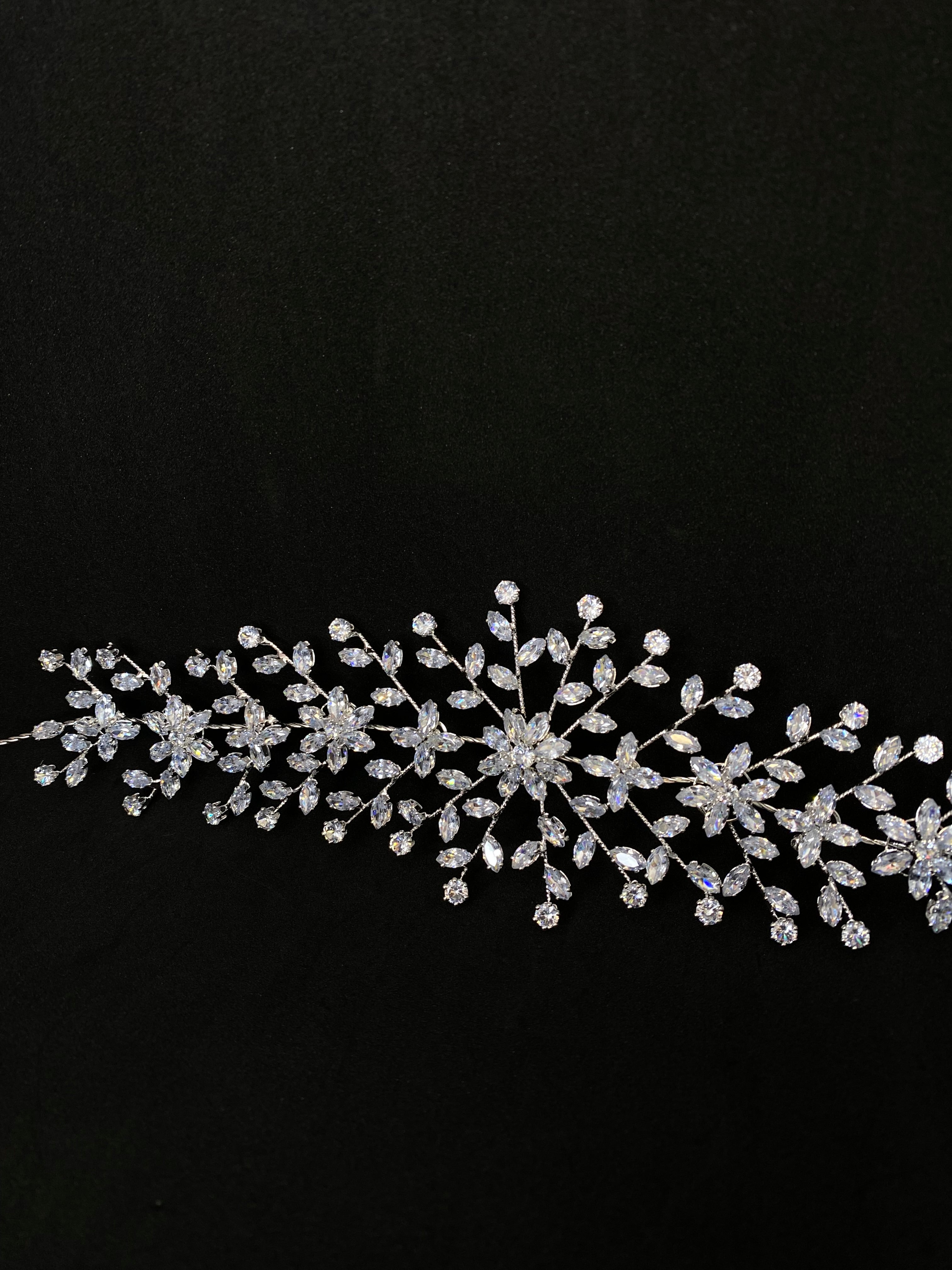 Bijou de tete argenté mariage fiance accessoire tendance hijab mode  boutique de femmes