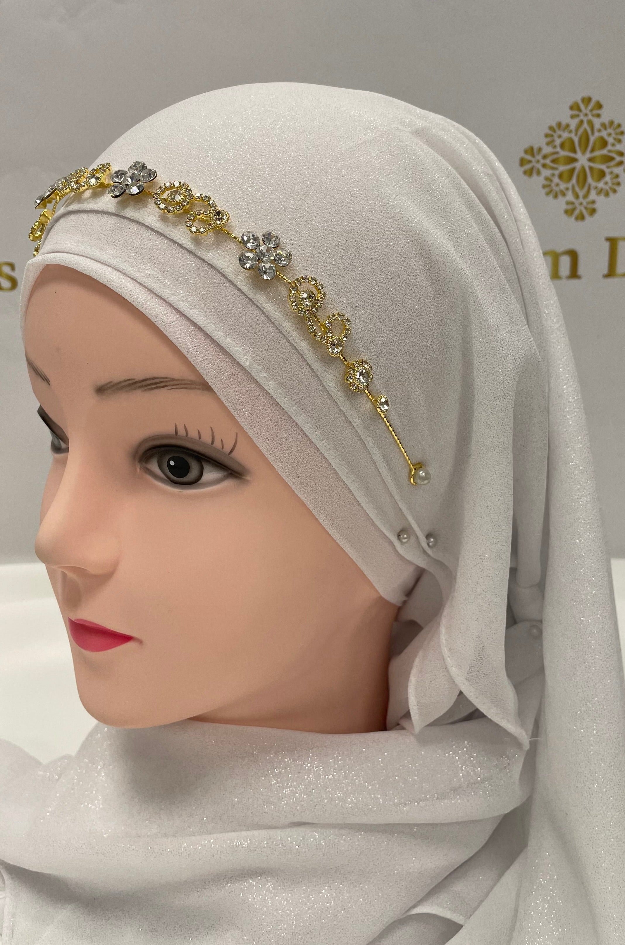 Bijoux de tete mariage hijab online