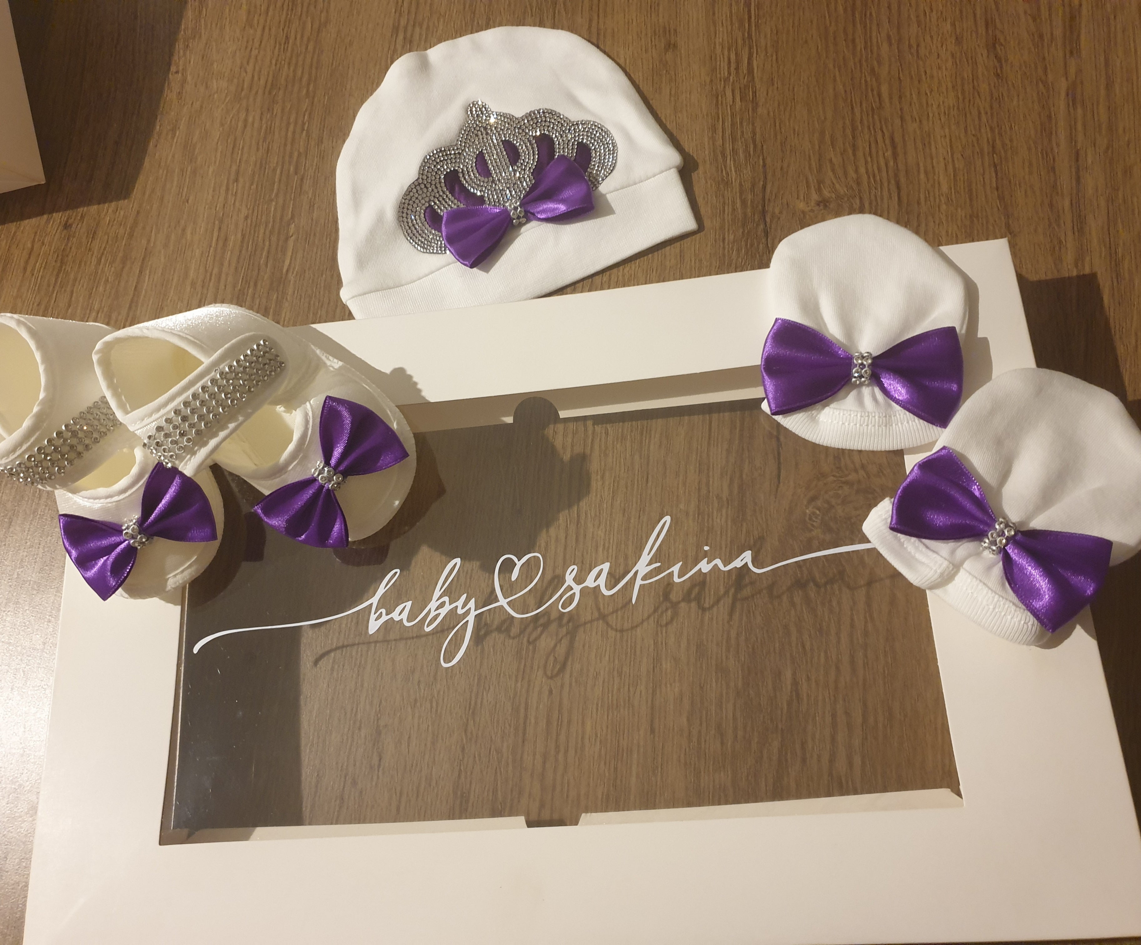 Ensemble bébé Cristal Luxury - ULTRA VIOLET - Tenues de fêtes & Baptême 4 Pièces / Fille