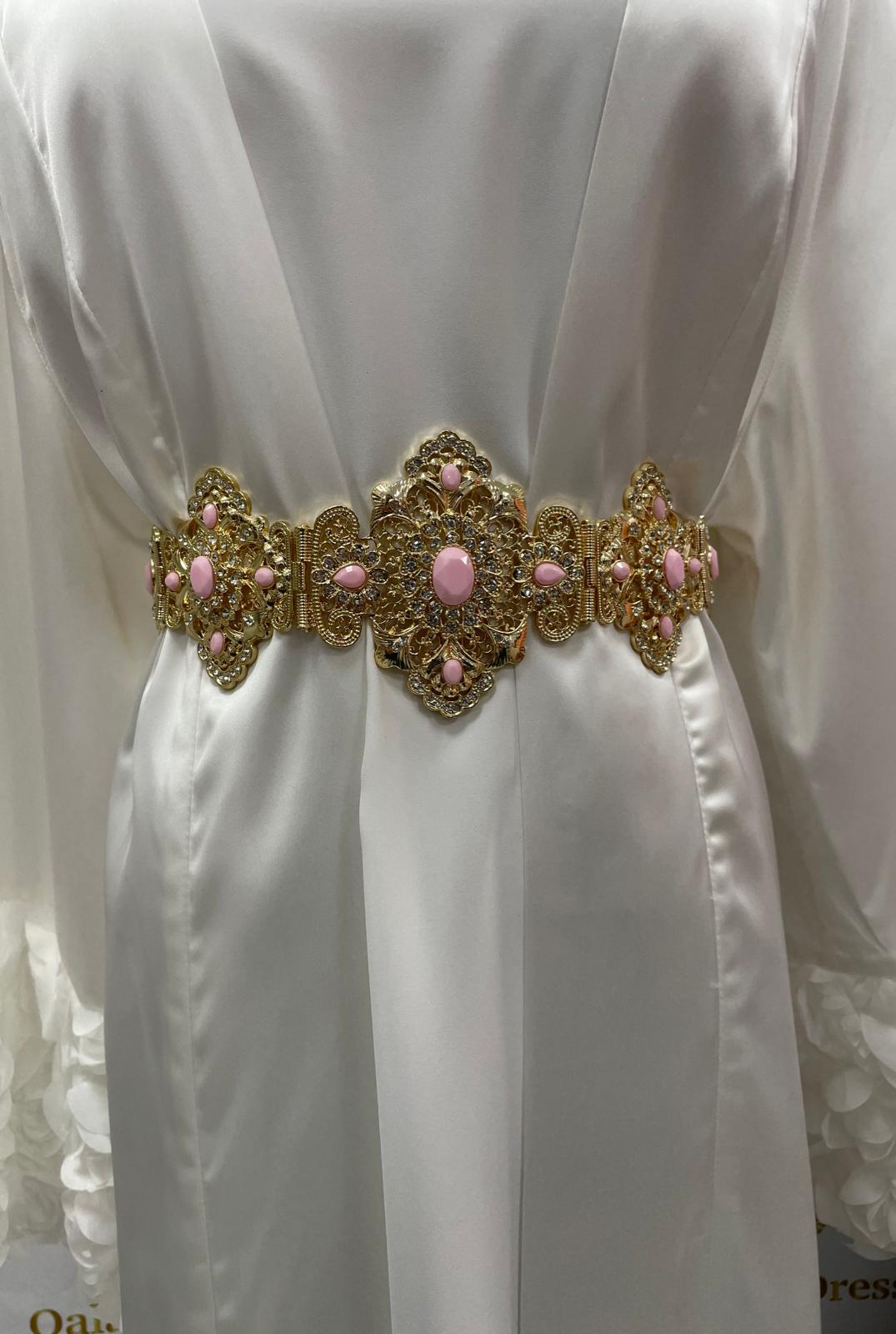 Ceinture caftan mariage oriental  mode modste hijab mariage abaya hijeb hijab tunique jilbeb mode modeste fashion qalam dress boutique musulmane femme voilées hijab france robe abaya blanche