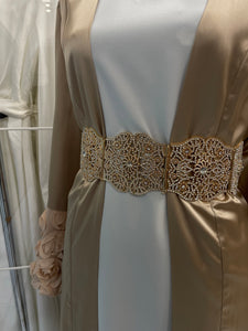 Ceinture de caftan doree argentee accessoires bijou mariee mariage evenement fetes boutique de qalam dress 