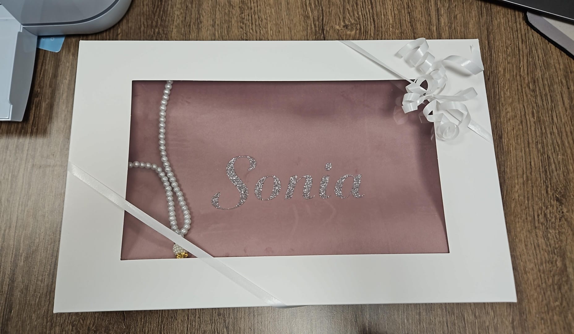 Coffret Tapis de prière personnalisé + tasbih chapelet