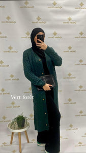 Gilet long wavy - Tendance Hijab