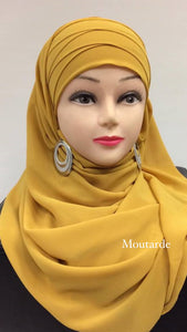 Hijab a enfiler all mousseline long voile tendance brillant mastour mastoura modest fashion abaya hijeb hijab tunique jilbeb mode modeste fashion qalam dress boutique musulmane femme voilées hijab france robe abaya blanche