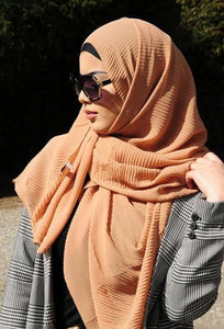 Hijab mousseline gaufré mastour musulmane abaya hijeb hijab tunique jilbeb mode modeste fashion qalam dress boutique musulmane femme voilées hijab france robe abaya blanche