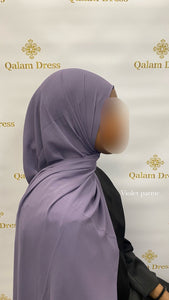 Hijab voile bleu lagon tendance mode modeste violet parme boutique de femmes musulmanes 