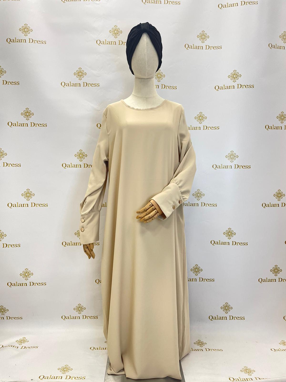 Jilbeb ensemble Khimar abaya tenue de prière mastour bouton dore long boutique femme musulmane
