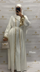 Kimono Naiyla aid vibes abaya hijeb hijab tunique jilbeb mode modeste fashion qalam dress boutique musulmane femme voilées hijab france robe abaya blanche
