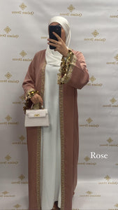 Kimono Naiyla aid vibes abaya hijeb hijab tunique jilbeb mode modeste fashion qalam dress boutique musulmane femme voilées hijab france robe abaya blanche