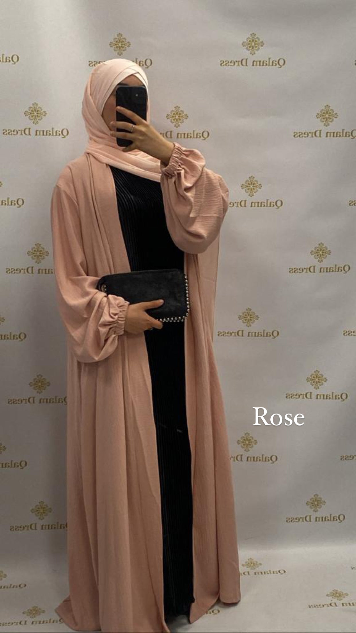 Kimono jazz long manches bouffantes large mastour mastoura modest fashion abaya hijeb hijab tunique jilbeb mode modeste fashion qalam dress boutique musulmane femme voilées hijab france robe abaya blanche