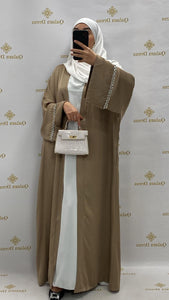 abaya hijeb hijab tunique jilbeb mode modeste fashion qalam dress boutique musulmane femme voilées hijab france robe abaya blanche