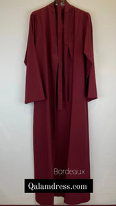 Maxi kimono grande de taille alyah marron fonce tendance hijab mode modeste boutique de femmes musulmanes 