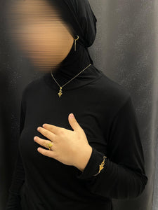 Bijoux berber amazigh doré abaya hijeb hijab tunique jilbeb mode modeste fashion qalam dress boutique musulmane femme voilées hijab france robe abaya blanche
