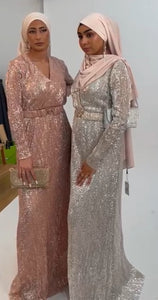 Robe de soirée ZAHRA Shiny Sequin - Tendance Hijab