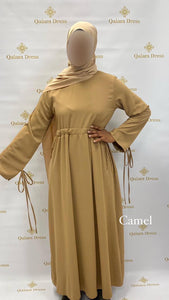 Robe zayna soie de médine élastique abaya hijeb hijab tunique jilbeb mode modeste fashion qalam dress boutique musulmane femme voilées hijab france robe abaya blanche