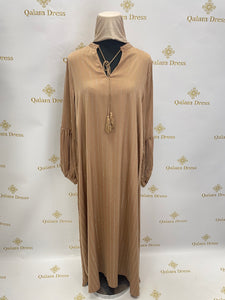 Robe Abaya pailleté salwa manches ballon paillettes scintillantes et de détails en strass bleu noir beige rose evenement qalam dress 