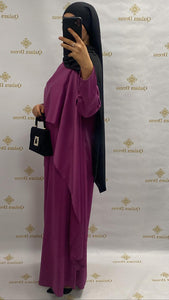 Robe du soir soirée mariage évenement demoiselle d'honneur abaya hijeb hijab tunique jilbeb mode modeste fashion qalam dress boutique musulmane femme voilées hijab france robe abaya blanche