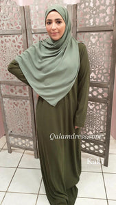 Robe abaya coton Safia - Tendance hijab sport wear