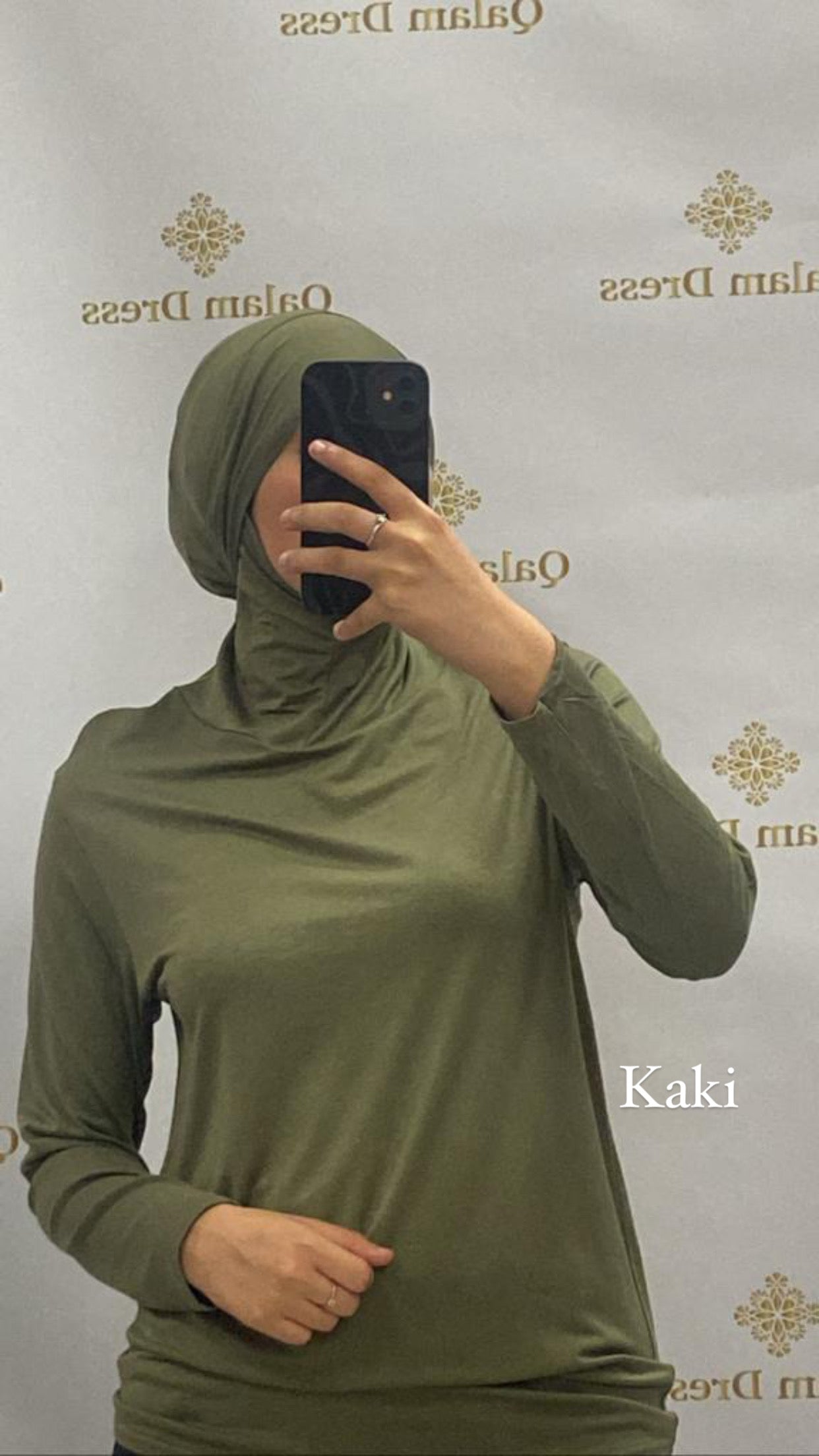 body bonnet sous hijab manches longues avec bonnet intégré élastique boutique mastour femme musulmane