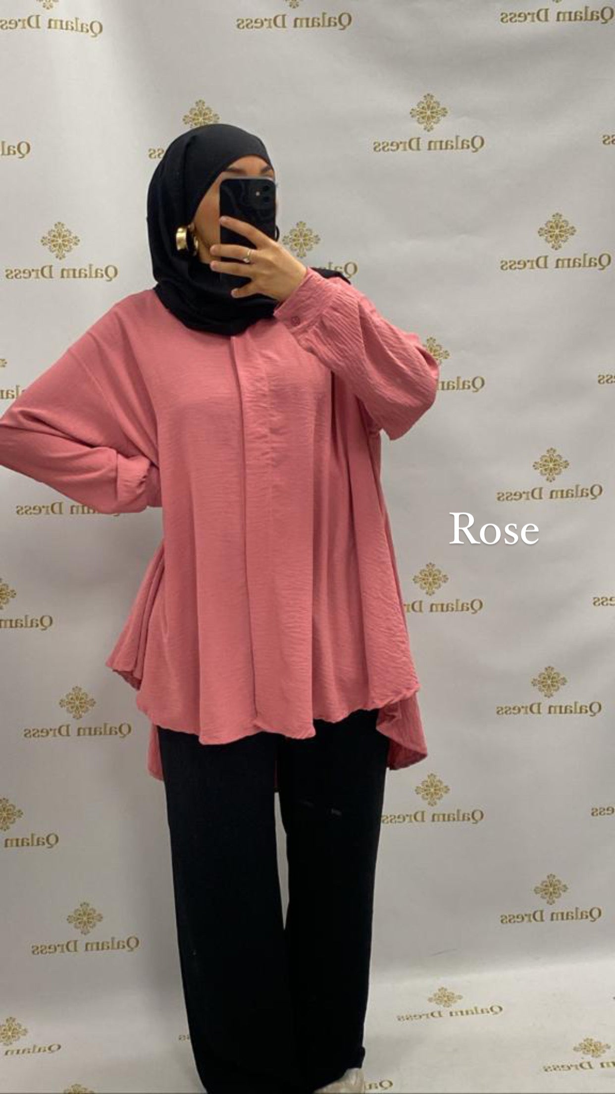 Tunique jazz longue tendance chemise large mastour mastoura modest fashion abaya hijeb hijab tunique jilbeb mode modeste fashion qalam dress boutique musulmane femme voilées hijab france robe abaya blanche