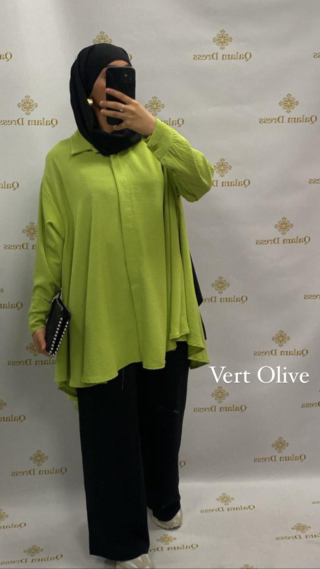 Tunique jazz longue tendance chemise large mastour mastoura modest fashion abaya hijeb hijab tunique jilbeb mode modeste fashion qalam dress boutique musulmane femme voilées hijab france robe abaya blanche