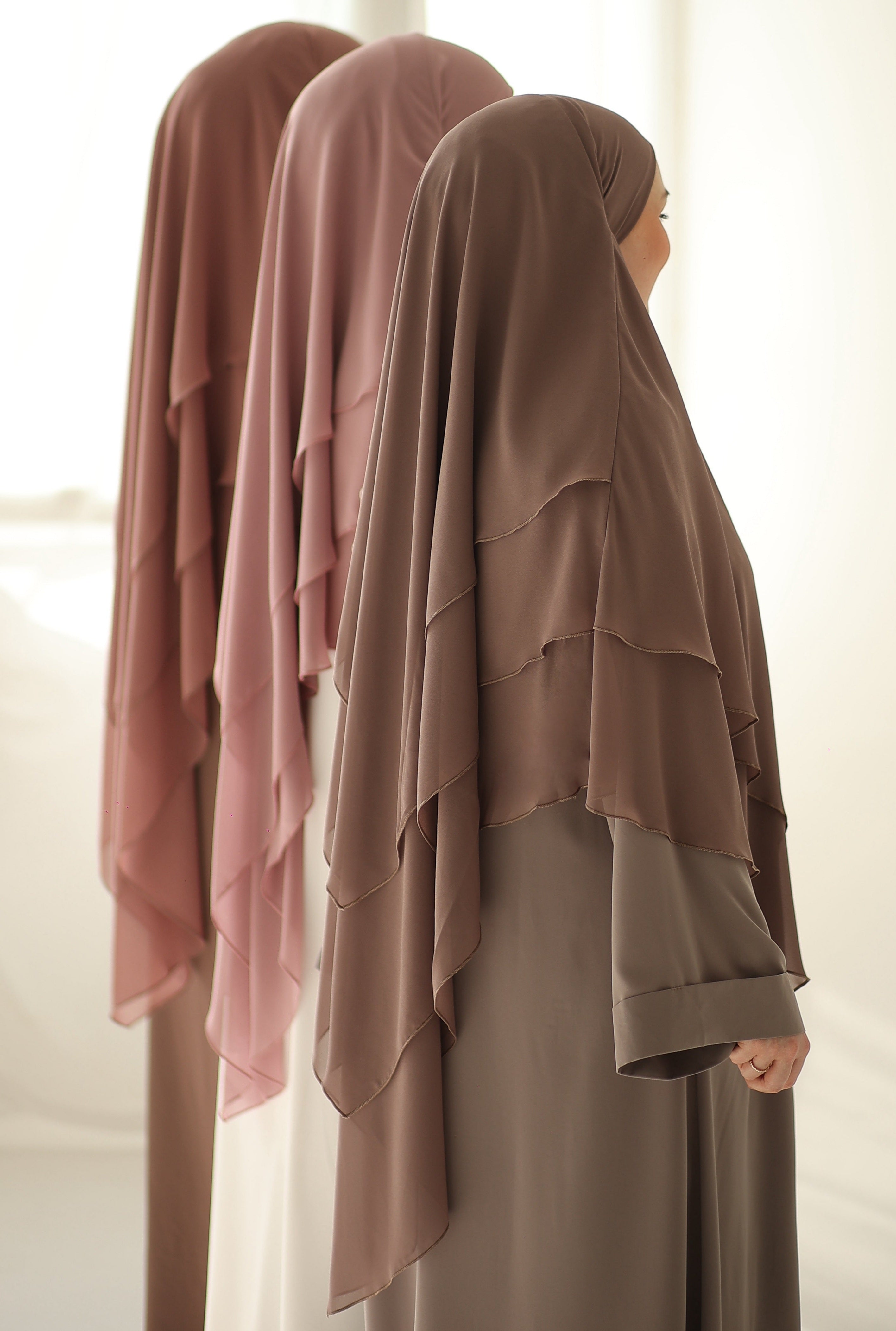Maxi Khimar Luxury Mousseline 3 voiles