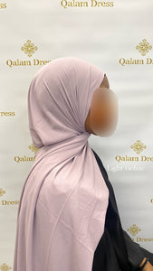 Hijab voile bleu lagon tendance mode modeste light violine qalam dress boutique 