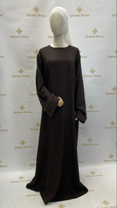 abaya marron pour femme musulmane grande de taille