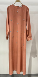 Abaya juhayna strass robe  abaya hijeb hijab tunique jilbeb mode modeste fashion qalam dress boutique musulmane femme voilées hijab france robe abaya blanche