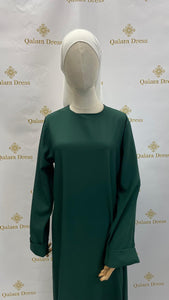 abaya verte pour femme musulmane grande de taille jelaba