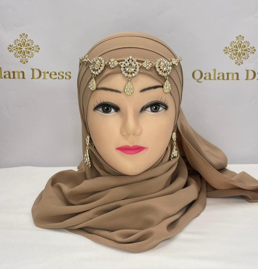 bijou de tête doré pour mariage femme 