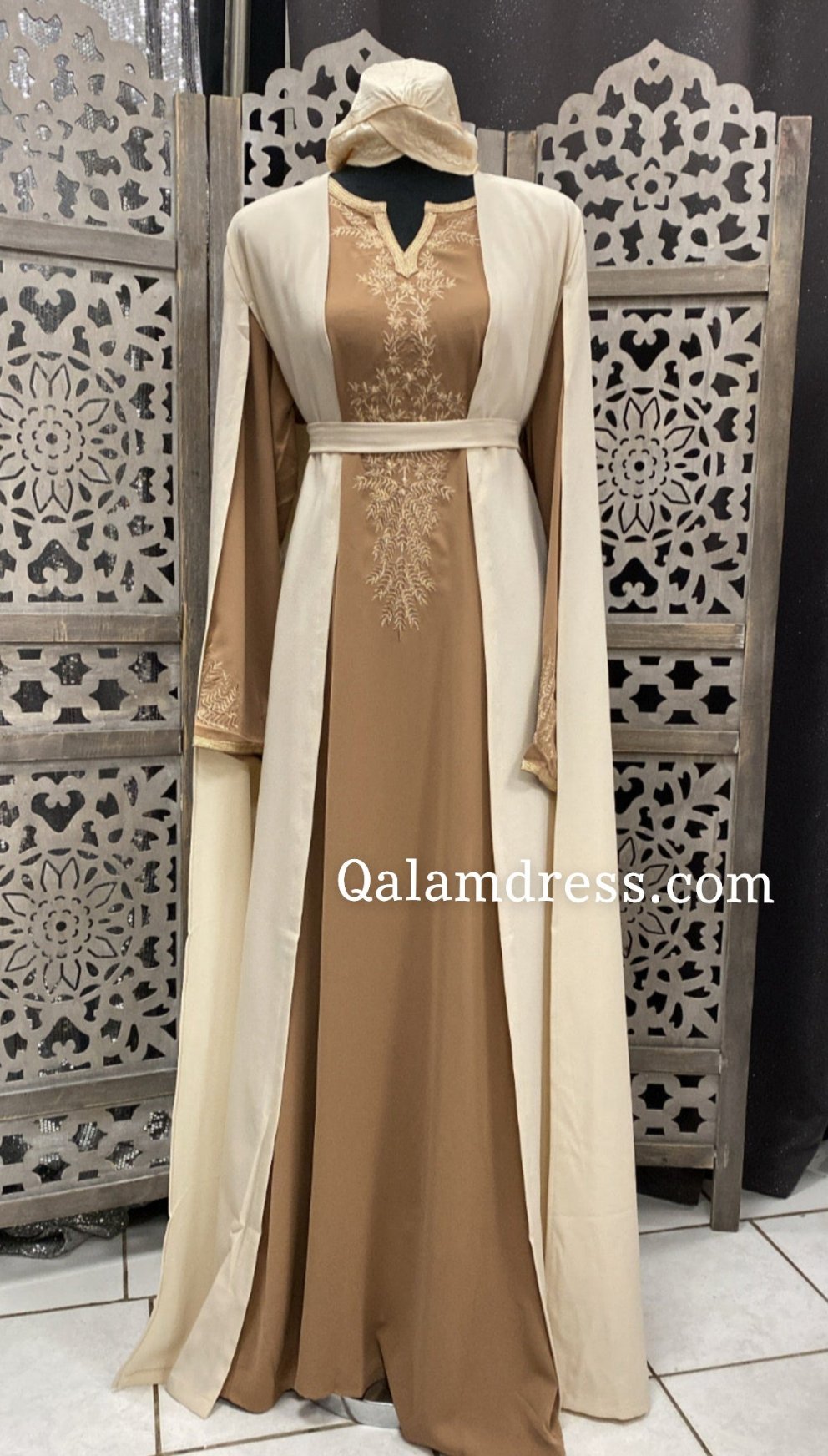 Cape Elegance Zaina Maxi Veste Classique Qalam Dress Boutique Qalam Dress Tendance Hijab