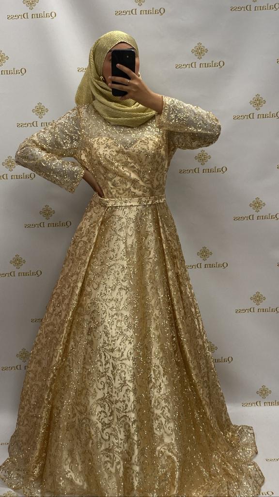 Robe najah doré - Tendance hijab
