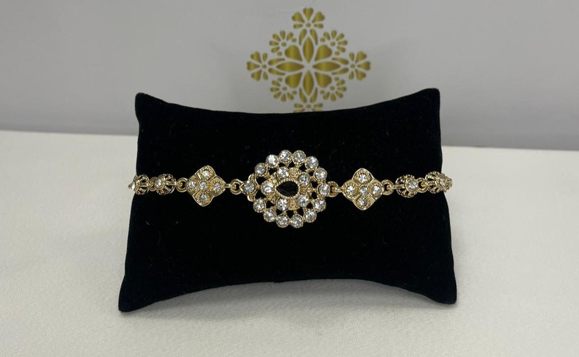 parure bracelet doré mariage